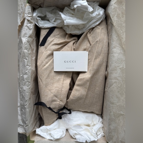 GUCCI Brown Corduroy Web Gold Horsebit Slip On Loafers 8.5 / 9 Moccasins $1000 - Picture 13 of 16